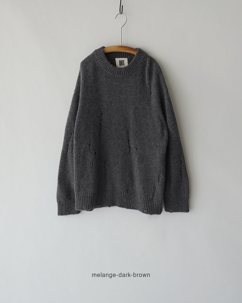 royal baby alpaca damage pattern-knit P/O WXFL-UW130