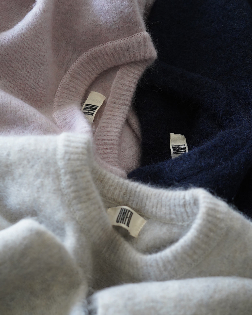 stretch superkid mohair crew-neck P/O WXFL-UW133