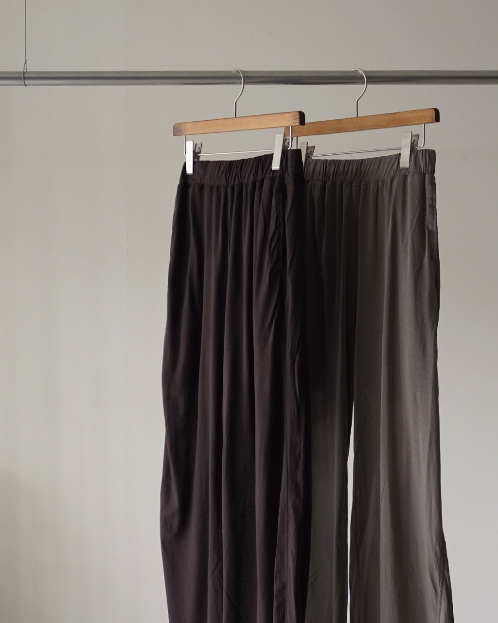 twisted cotton sheer jersey wide pants WXSP-UW123