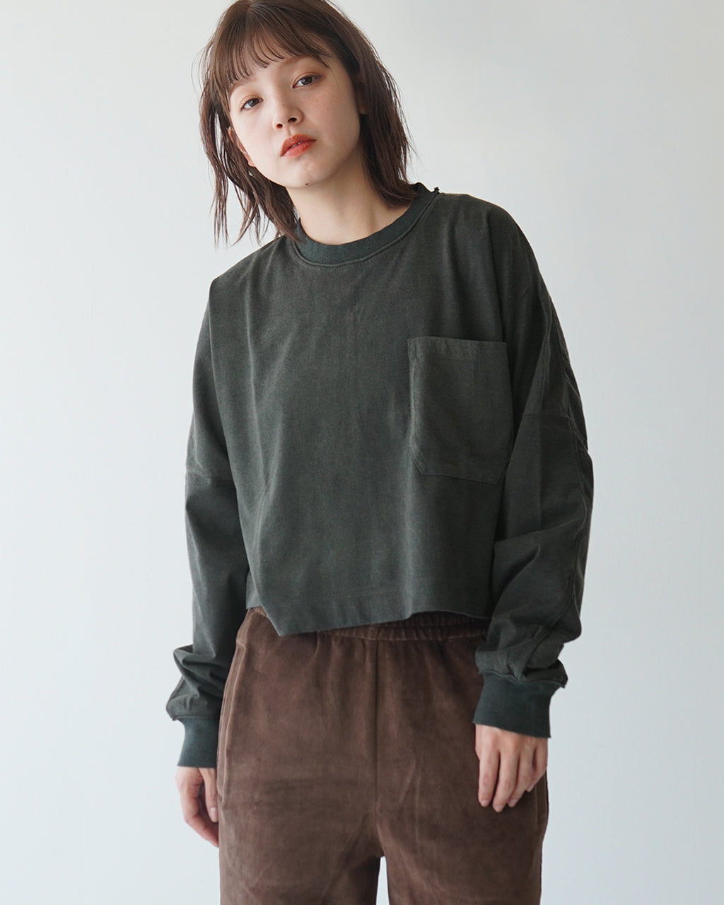 【アウトレット！30%OFF】unfil アンフィル ヴィンテージ ダイ コットン ジャージ ワイドボディ ロングスリーブ ティー vintage dyed cotton jersey wide-body L/S Tee Tシャツ 長袖 カットソー WFFL-UW115【送料無料】