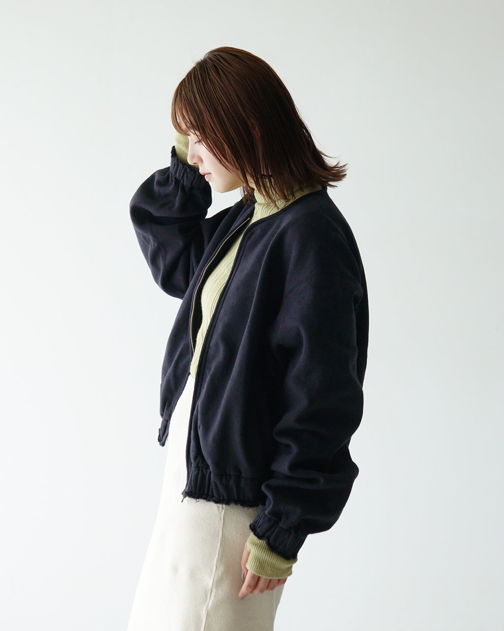 【SALE！40%OFF】unfil アンフィル ジャケット ヴィンテージ コットン フリース ジップ フロント ジャケット vintage cotton fleece zip front jacket WFFL-UW130 【送料無料】