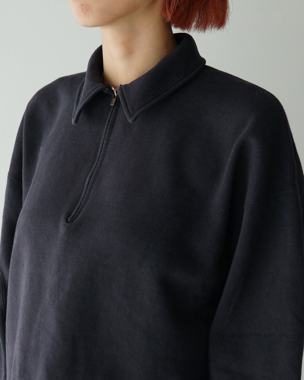 【アウトレット！30%OFF】unfil アンフィル スウェット ヴィンテージ コットン フリース ワイドボディ ジップ ポロ vintage cotton fleece wide-body zip polo WFFL-UW131 【送料無料】