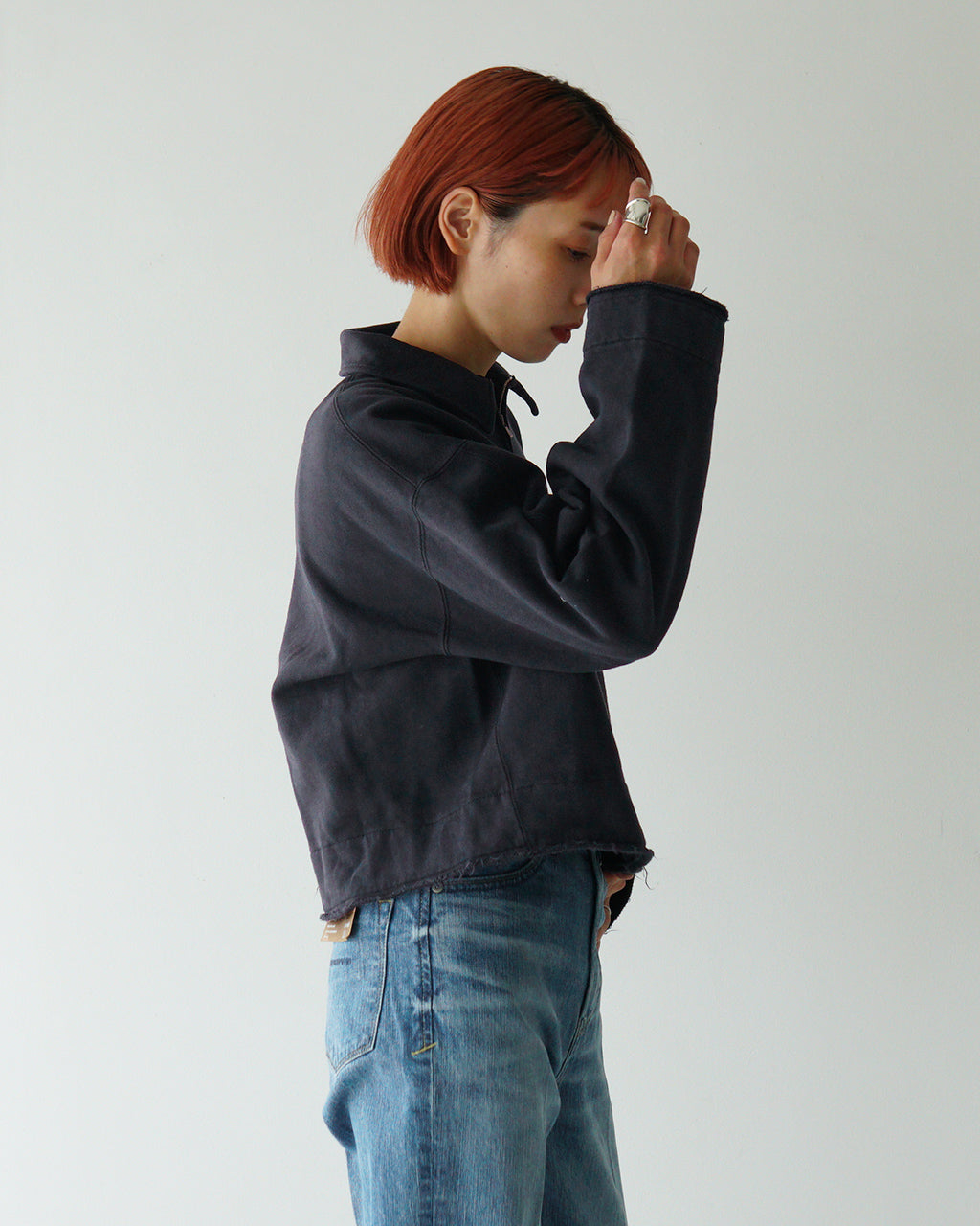 【アウトレット！30%OFF】unfil アンフィル スウェット ヴィンテージ コットン フリース ワイドボディ ジップ ポロ vintage cotton fleece wide-body zip polo WFFL-UW131 【送料無料】