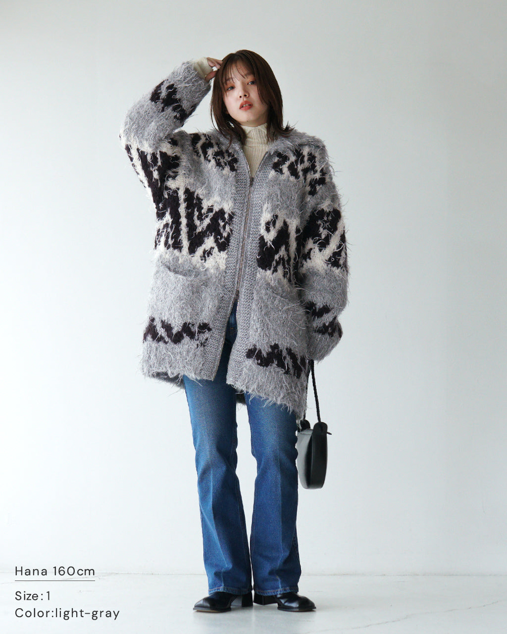 unfil アンフィル カウチンニットジャケット urugayan wool COWICHAN hand-knit jacket ウール ジップアップ WFFL-UW138【送料無料】