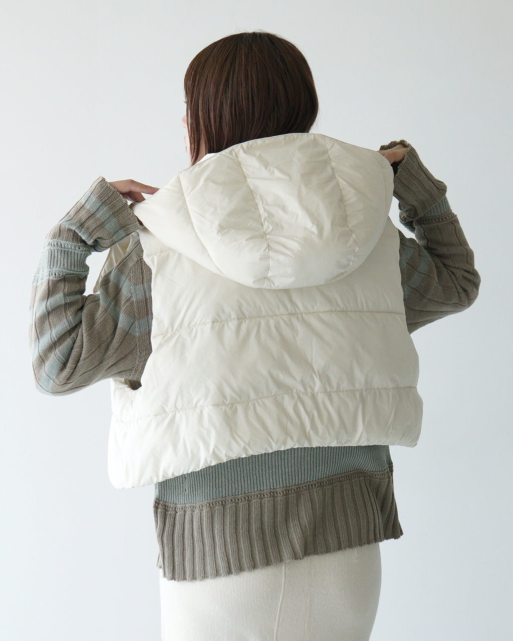 unfil × WILD THINGS アンフィル × ワイルドシングス ショートベスト cropped hoodie vest クロップド フーディ WFFL-UW140【送料無料】