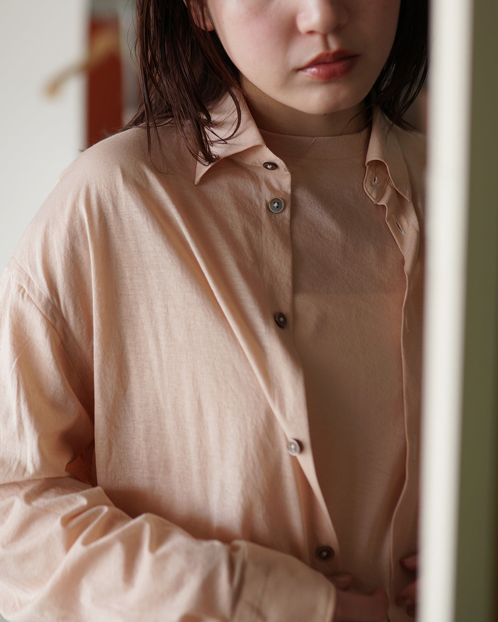 unfil アンフィル シアー 長袖Tシャツ twisted cotton sheer jersey long sleeve Tee ツイストコットン カットソー WVSP-UW113【送料無料】