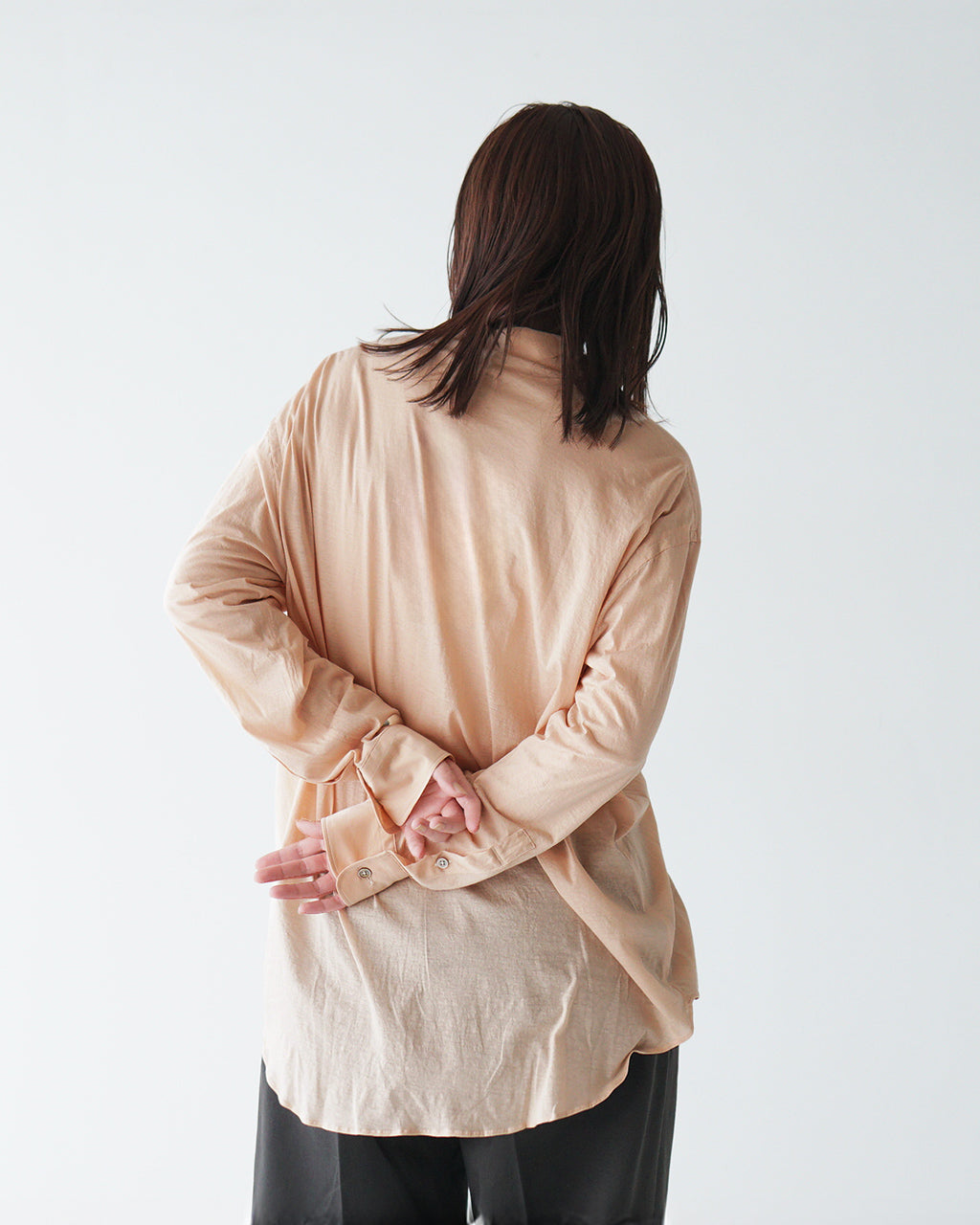 unfil アンフィル レギュラーカラーシャツ twisted cotton sheer jersey fluid shirt ツイストコットン シアージャージー WVSP-UW115【送料無料】