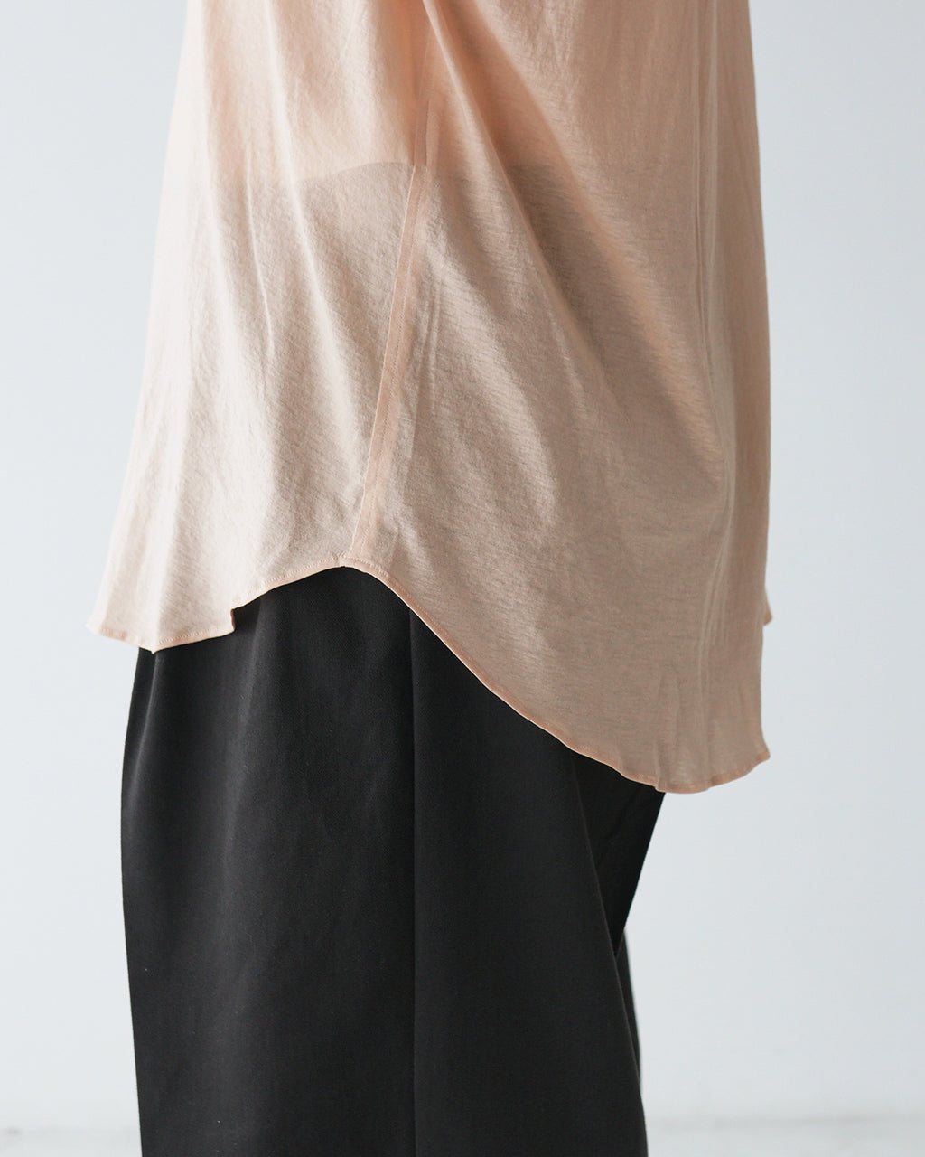 unfil アンフィル レギュラーカラーシャツ twisted cotton sheer jersey fluid shirt ツイストコットン シアージャージー WVSP-UW115【送料無料】