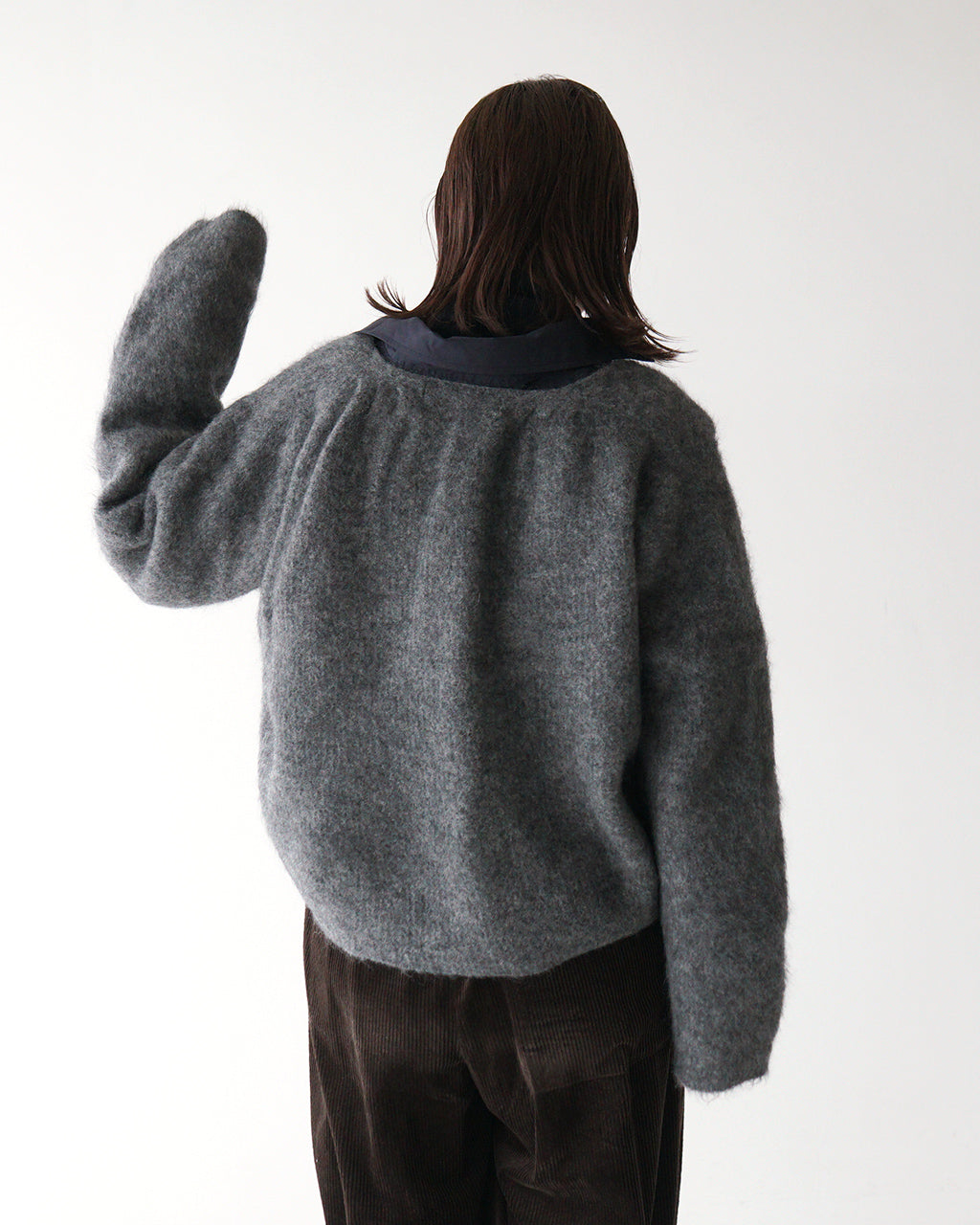 unfil アンフィル カーディガン ストレッチ スーパーキッド モヘヤ ショート stretch superkid mohair short cardigan WFFL-UW134【送料無料】