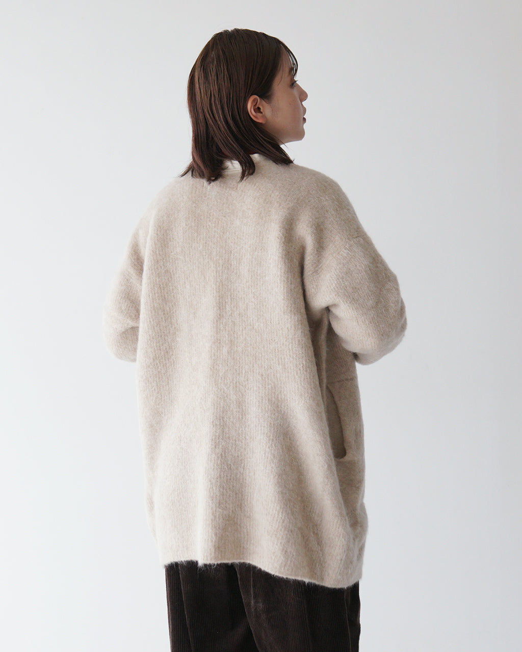 【SALE！50%OFF】unfil アンフィル カーディガン ストレッチ スーパーキッド モヘヤ stretch superkid mohair cardigan  WFFL-UW133【送料無料】