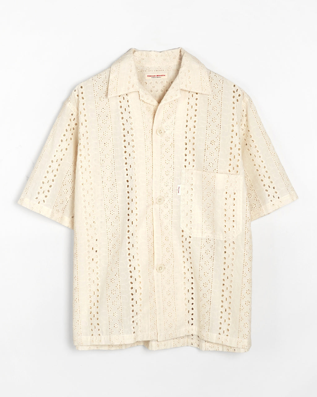 Vincent et Mireille ヴァンソンエミレイユ オープンカラーシャツ OPEN COLLAR SHIRTS シアー トップス 半袖 VM251IN11032 【送料無料】