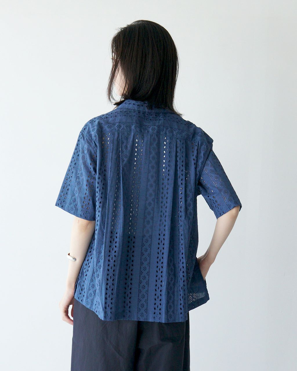 Vincent et Mireille ヴァンソンエミレイユ オープンカラーシャツ OPEN COLLAR SHIRTS シアー トップス 半袖 VM251IN11032 【送料無料】