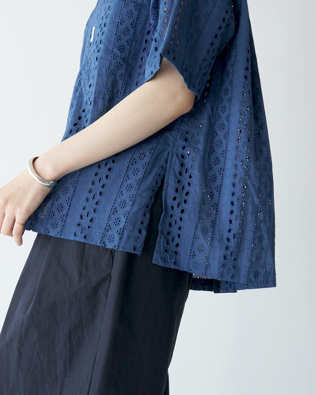 Vincent et Mireille ヴァンソンエミレイユ オープンカラーシャツ OPEN COLLAR SHIRTS シアー トップス 半袖 VM251IN11032 【送料無料】
