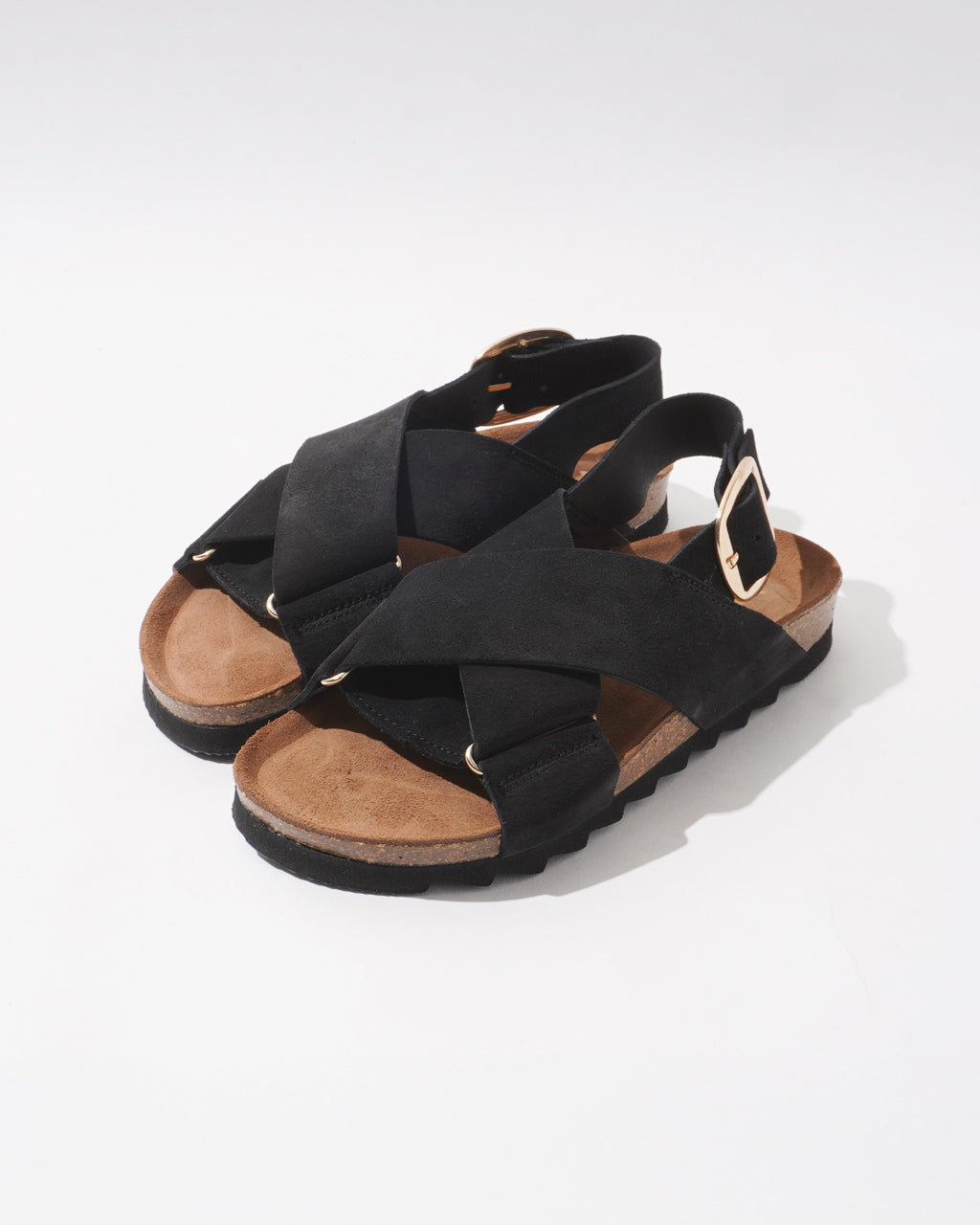 VINILO ヴィニーロ スエード フラット クロスサンダル 革 レザー ベルトサンダル SANDAL スライドサンダル CH-14509-SE【送料無料】