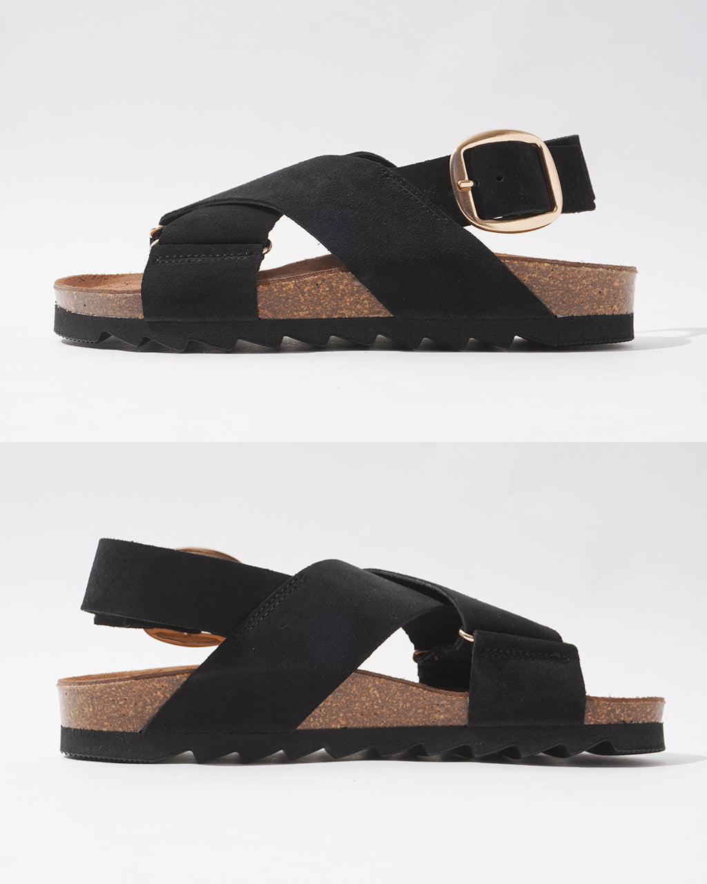 VINILO ヴィニーロ スエード フラット クロスサンダル 革 レザー ベルトサンダル SANDAL スライドサンダル CH-14509-SE【送料無料】