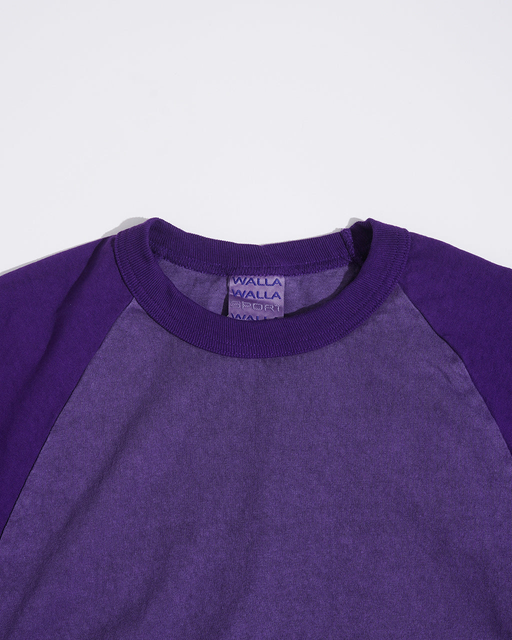 【SALE！40%OFF】WALLA WALLA SPORT ワラワラスポーツ 七分袖 長袖 ラグランスリーブ Tシャツ ツートーン USAコットン PIGMENT DYE 2-TONE B.B. TEE 030223
