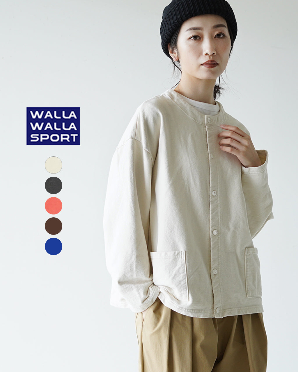 WALLA WALLA SPORT ワラワラスポーツ カーディガン スウェット ラウンドネック WS SWEAT ROUNDNECK CARDIGAN【送料無料】