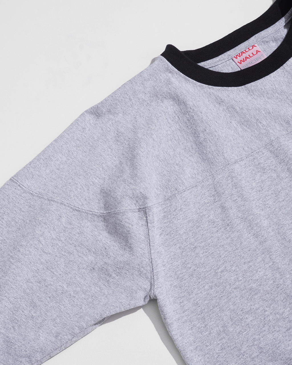 【SALE！30%OFF】WALLA WALLA SPORT ワラワラスポーツ 七分袖Tシャツ 長袖 リンガーTシャツ ロンT カットソー USAコットン RINGER FOOTBALL TEE 130066