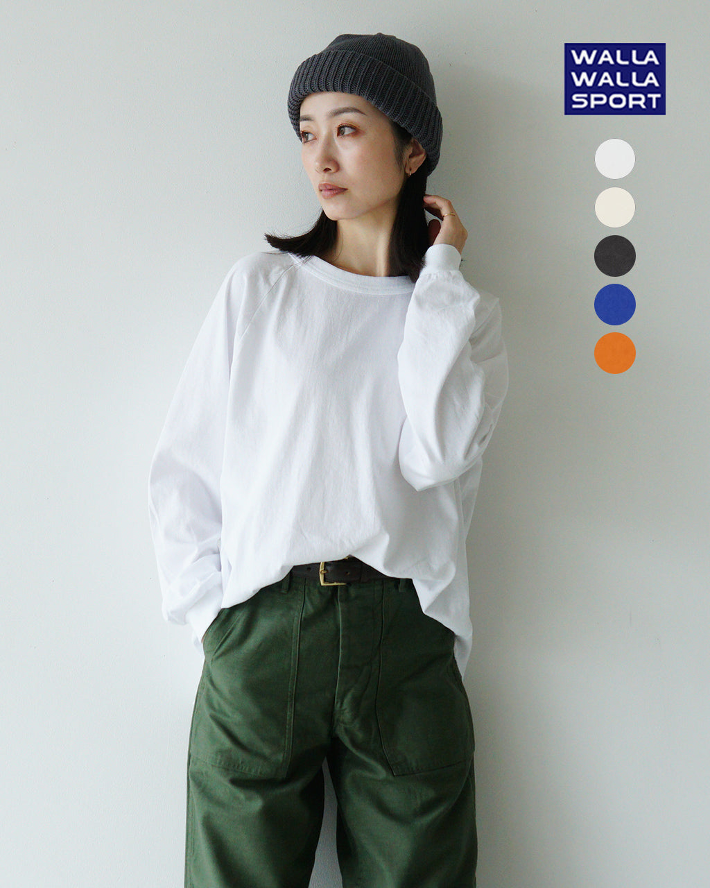 WALLA WALLA SPORT ワラワラスポーツ ラグランスリーブ ロンT L/S LOOSE BASEBALL TEE 長袖 ベースボール Tシャツ カットソー WW030196-SR