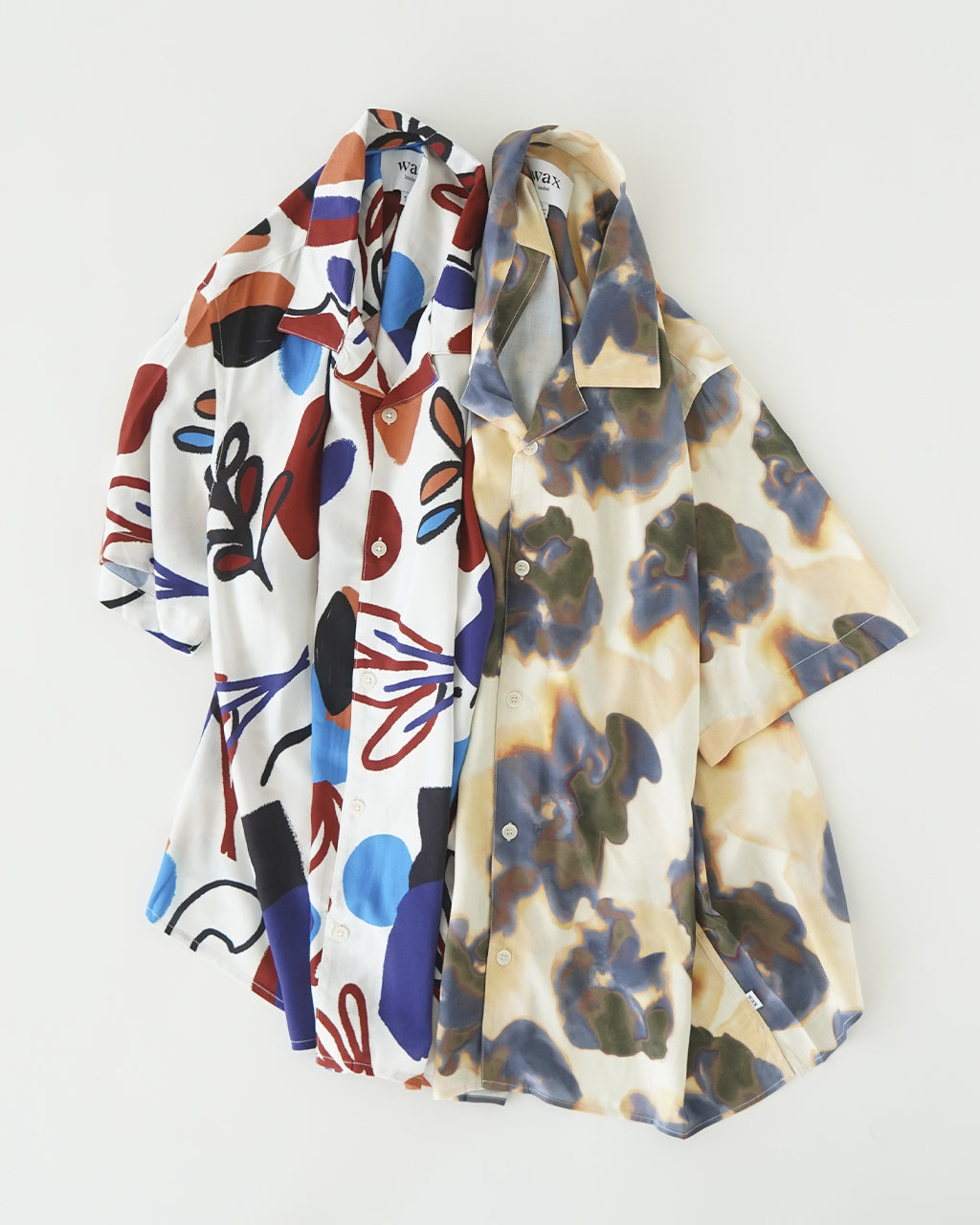wax london ワックスロンドン ディドコット ショートスリーブ シャツ メンズ DIDCOT SS SHIRT OVERSIZED FLORAL / MULTI LOOM STRIPE / MINI DOUBLE GRID / BLOCK SCRIBBLE BLUR FLORAL 【送料無料】 正規取扱店
