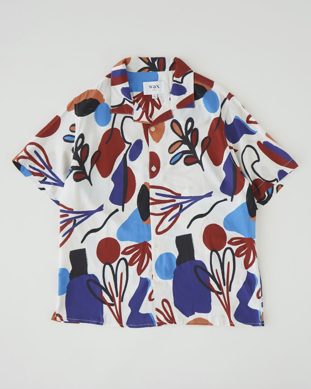 wax london ワックスロンドン ディドコット ショートスリーブ シャツ メンズ DIDCOT SS SHIRT OVERSIZED FLORAL / MULTI LOOM STRIPE / MINI DOUBLE GRID / BLOCK SCRIBBLE BLUR FLORAL 【送料無料】 正規取扱店