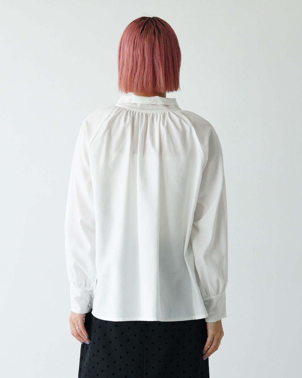 期間限定ポイント10倍！WHYTO. ホワイト シャツ ボウタイブラウス combination bou tie blouse リボン WHT24FBL4050【送料無料】