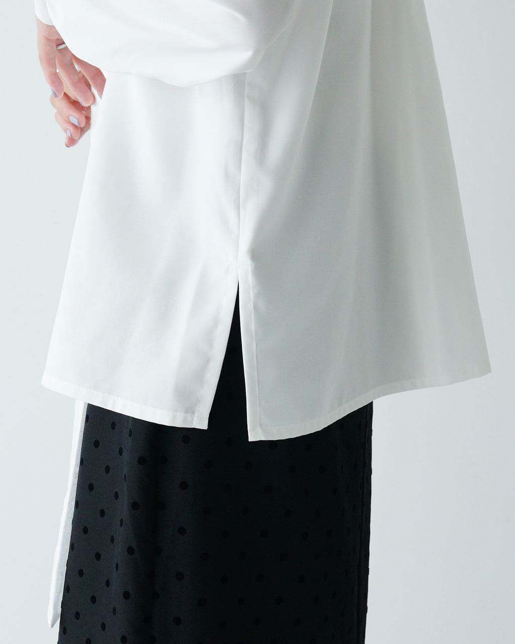 期間限定ポイント10倍！WHYTO. ホワイト シャツ ボウタイブラウス combination bou tie blouse リボン WHT24FBL4050【送料無料】