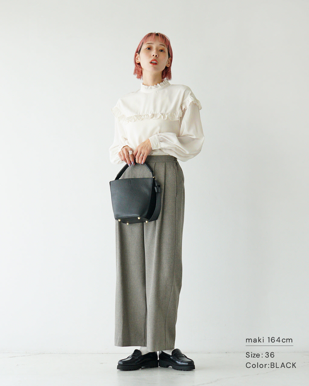 期間限定ポイント10倍！WHYTO. ホワイト シャツ フリルカラー ブラウス レディース frill collar blouse WHT24FBL4056【送料無料】