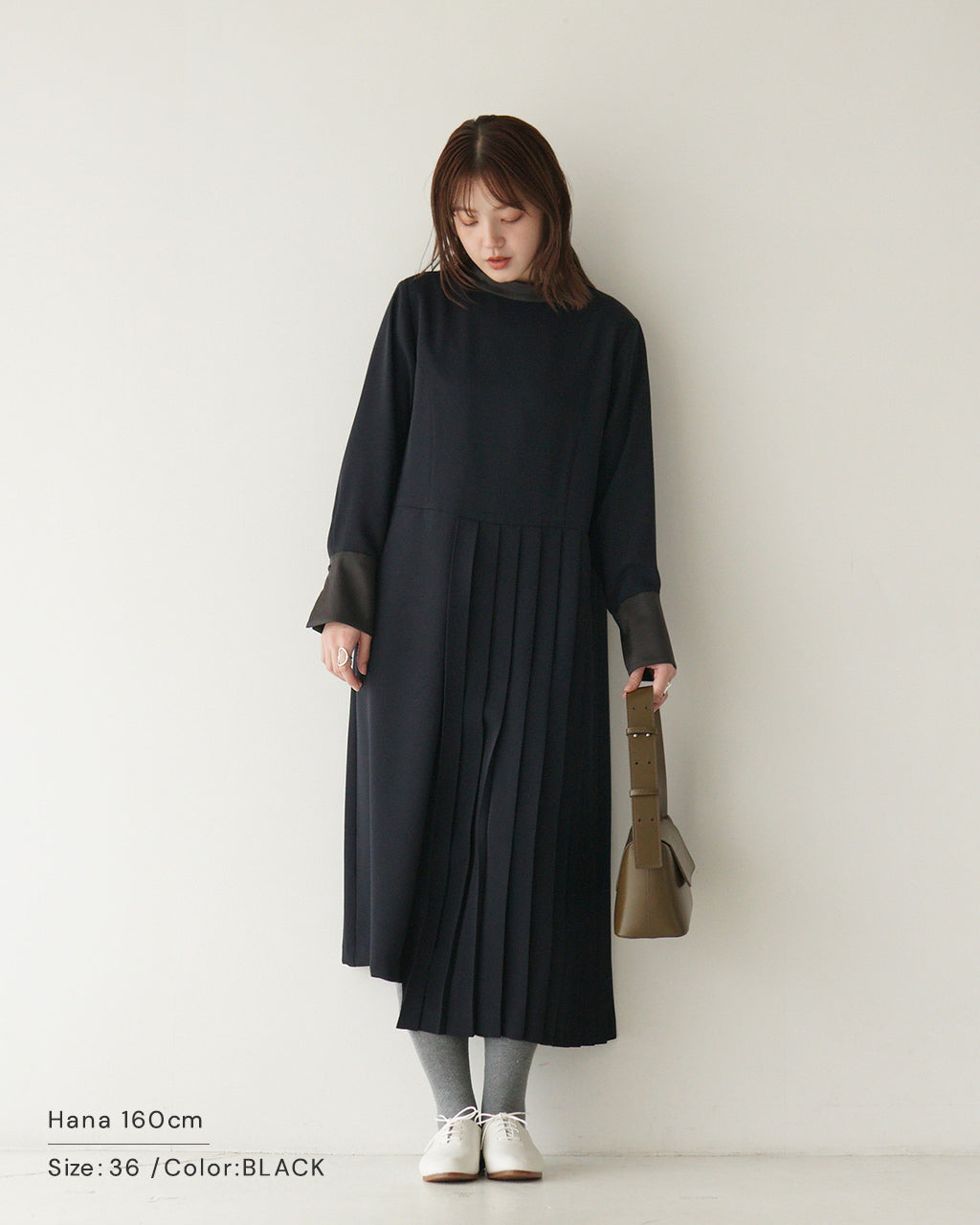 期間限定ポイント10倍！WHYTO. ホワイト アシンメトリープリーツドレス ASYMMETRY PLEATS DRESS ワンピース WHT25HOP4060【送料無料】