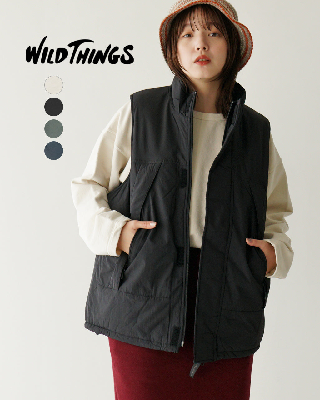 【アウトレット！30%OFF】WILD THINGS ワイルドシングス モンスター ベスト MONSTER VEST WT24104SN【送料無料】