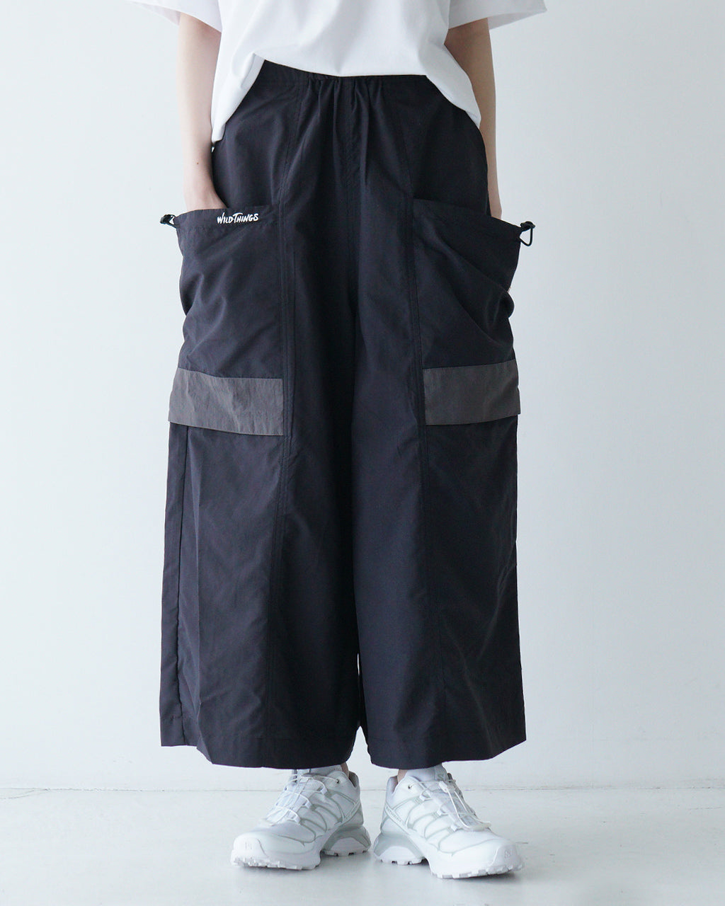 WILD THINGS ワイルドシングス サプレックス ポーチ キュロット パンツ SUPPLEX POUCH CULOTTE PANTS ボリューム WTL25029AD【送料無料】