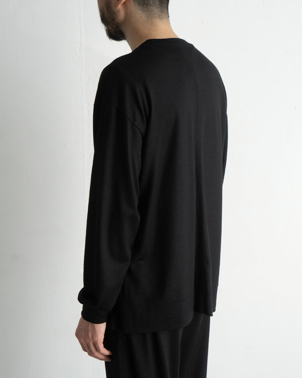 WRAPINKNOT ラッピンノット メリノウール 長袖 オーバーサイズ Tシャツ L/S Oversized T-Shirt ロングスリーブ ロンT カットソー WJ501-MCS03【クーポン対象外】【送料無料】