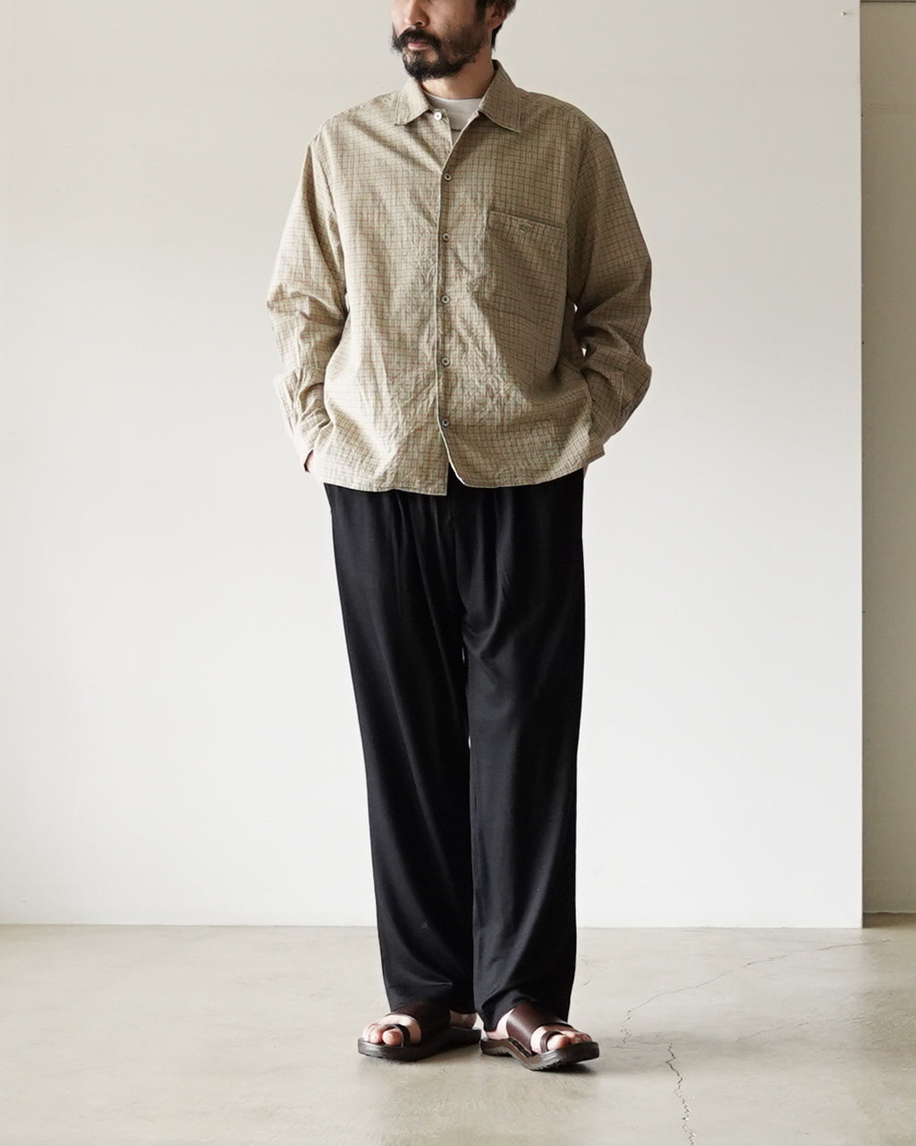 Wide tapered Pants wj501-mcs13