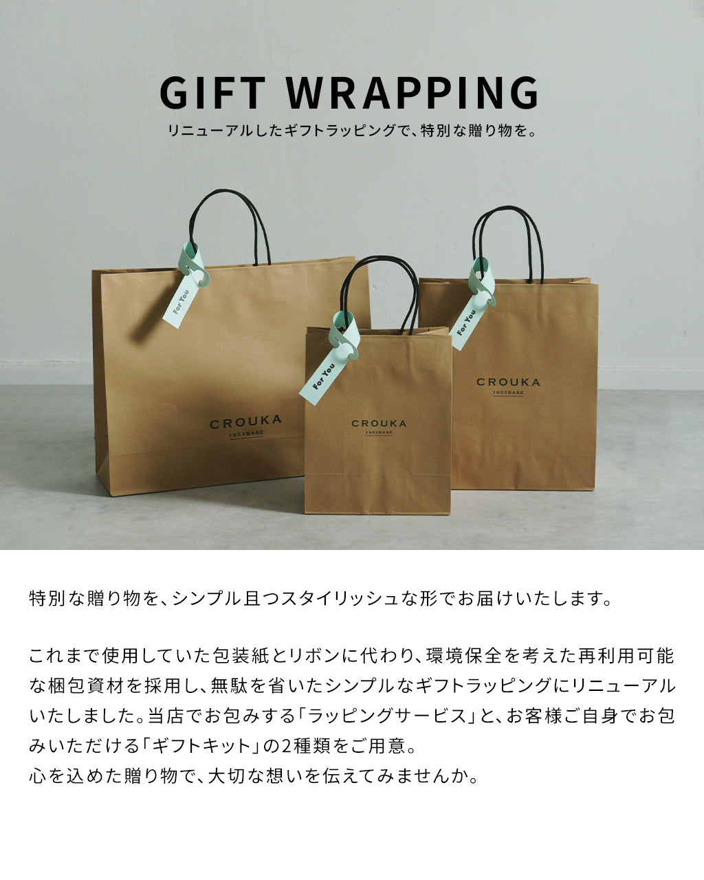 ギフトラッピング プレゼント クリスマス 母の日 父の日  キットセット Gift Wrapping クローカギフトラッピング【メール便不可】【クーポン対象外】[★]