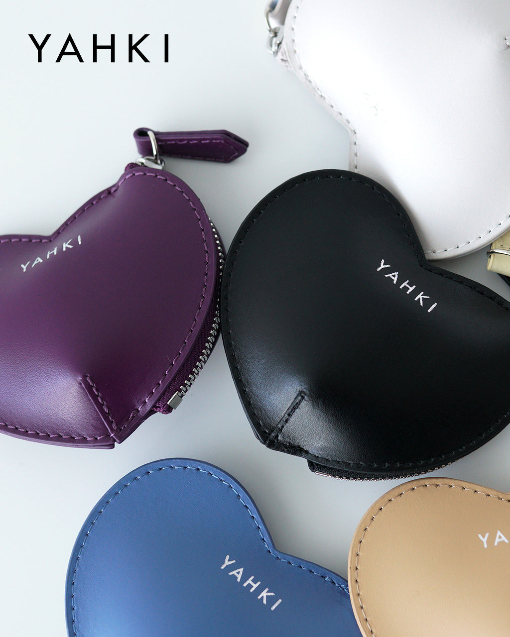 YAHKI ヤーキ ハート ミニポーチ 財布 コインケース SMALL LEATHER GOODS スモール レザー グッズ ソフトダブルフェイス YH-640