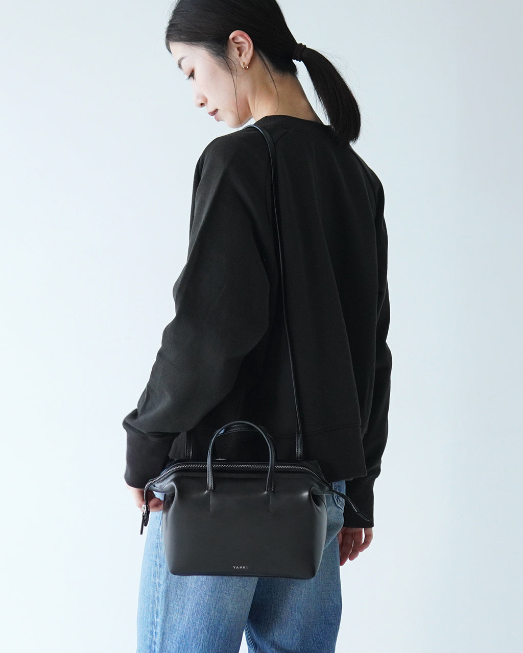 【SALE！30%OFF】YAHKI ヤーキ ボストン型 ショルダーバッグ SHOULDER BAG ハンドバッグ 2way 斜め掛け 肩掛け YH-662【送料無料】