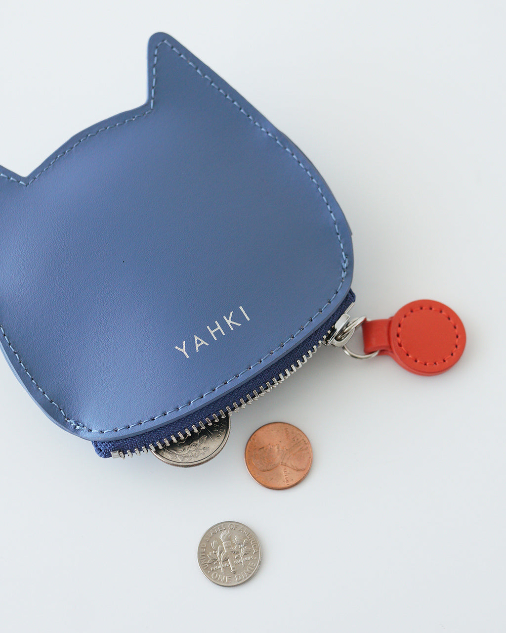 YAHKI ヤーキ ネコ ミニポーチ 財布 コインケース SMALL LEATHER GOODS スモール レザー グッズ ソフトダブルフェイス YH-678 1222