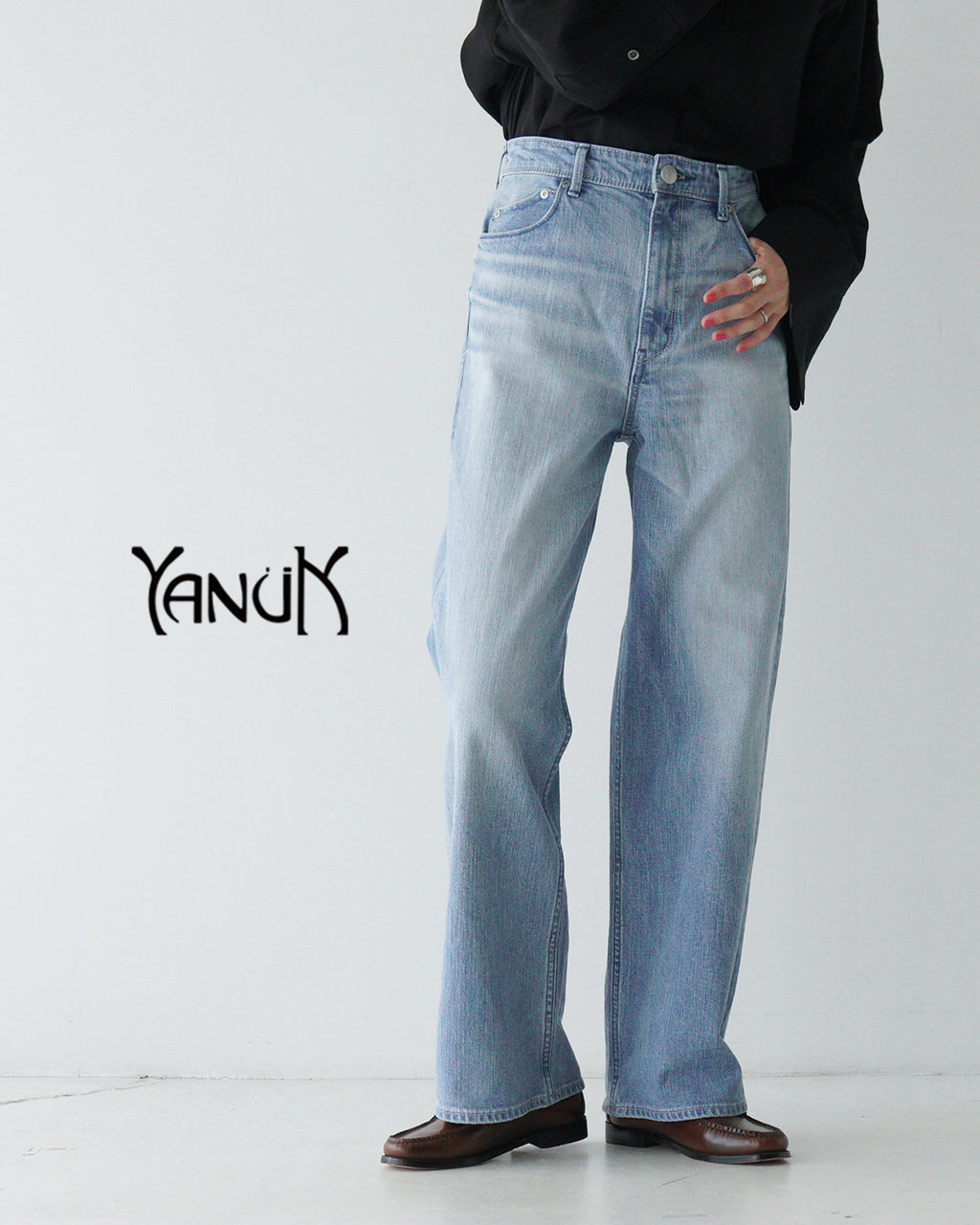 ＼早得24時間限定ポイント10倍／YANUK ヤヌーク ワイドストレート デニムパンツ LILITH (Wide Straight) ジーンズ ストレッチ リリス 57151071【送料無料】