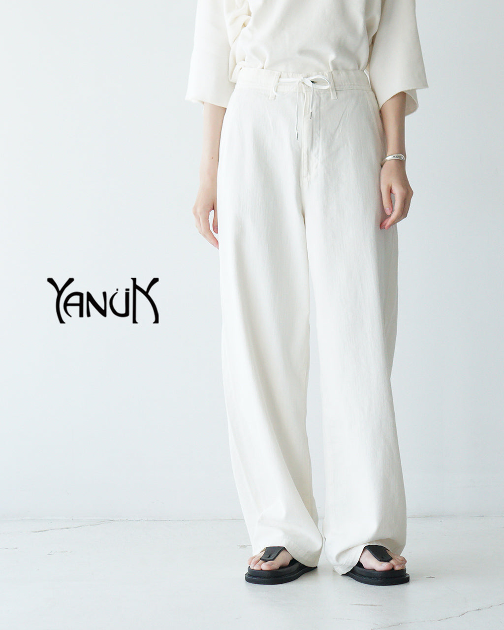 ＼早得24時間限定ポイント10倍／YANUK ヤヌーク リラックス リリス Relax LILITH ストレートパンツ ワイド デニム ジーンズ Relax LILITH NWH 57152307【送料無料】