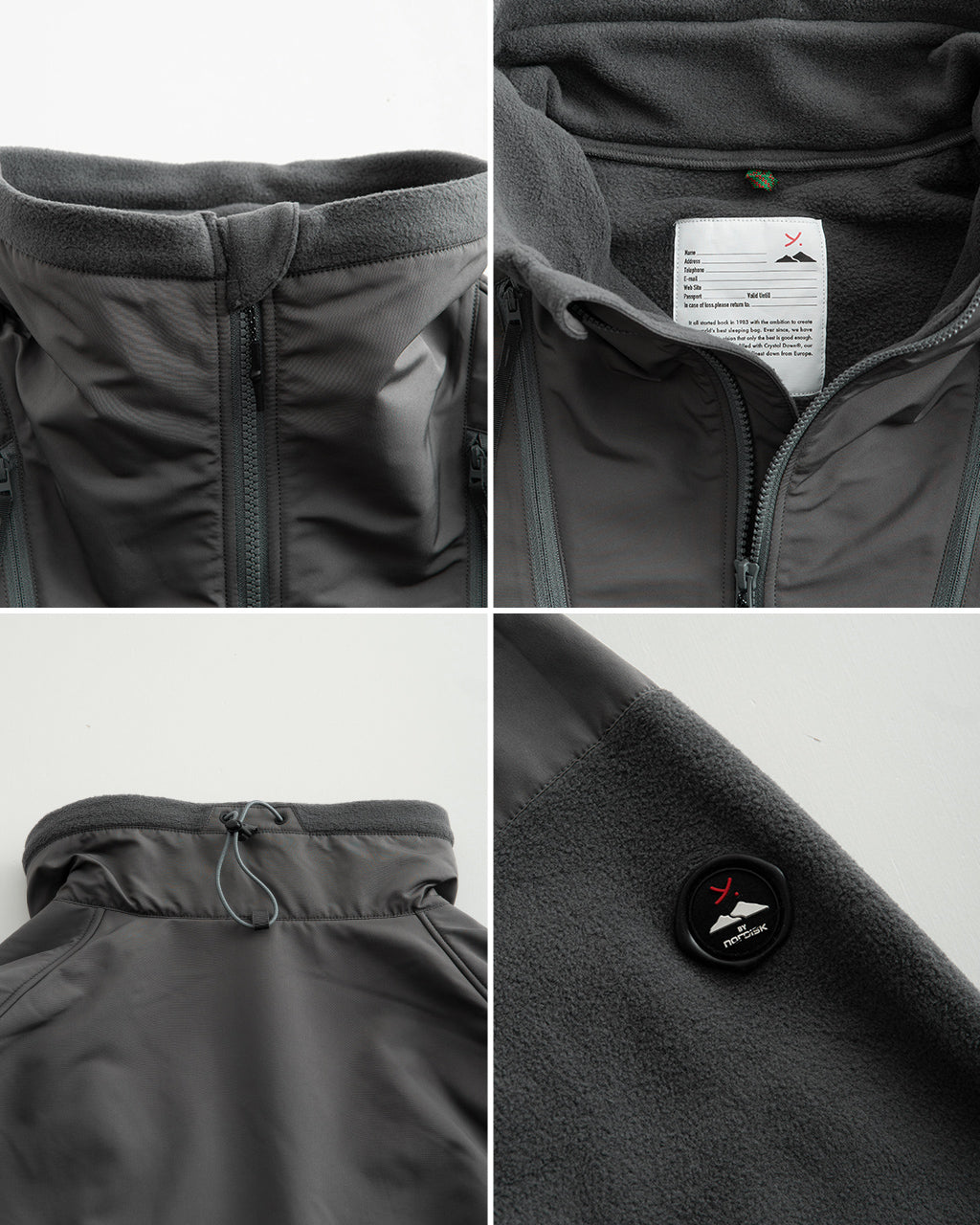 Y(dot) BY NORDISK ワイドット アウター バイ ノルディスク フリースジャケット STAND NECK FLEECE JACKET スタンドネック YU41405【送料無料】