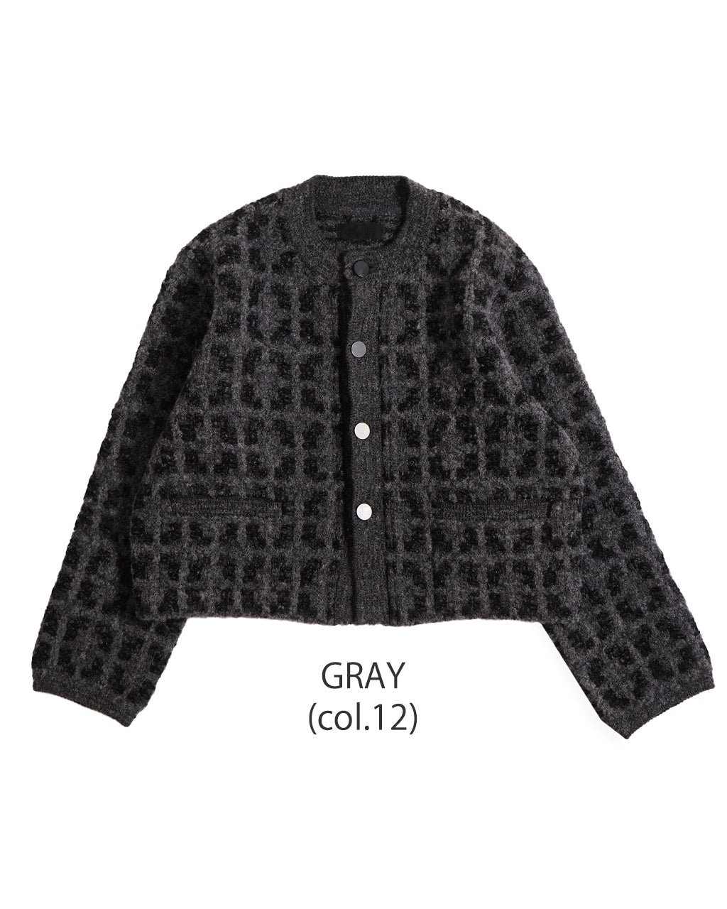 【SALE！30%OFF】COOHEM コーヘン ジオメトリック ツウィーディー ニット カーディガン GEOMTRIC TWEEDY KNIT C/D 11-244-025 【送料無料】