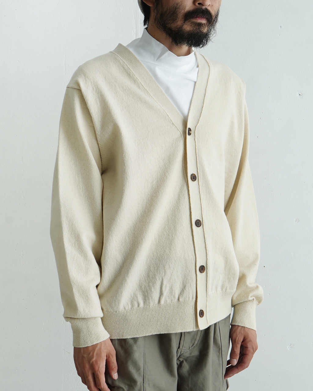 Yonetomi ヨネトミ リジッド カシミヤニット カーディガン RIGID CASHMERE KNIT C/D 長袖 セーター 95-244-021【送料無料】