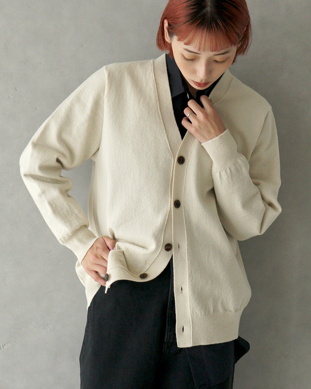 Yonetomi ヨネトミ リジッド カシミヤニット カーディガン RIGID CASHMERE KNIT C/D 長袖 セーター 95-244-021【送料無料】