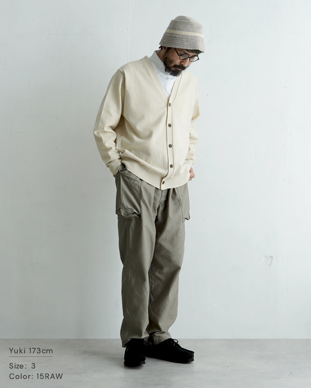 Yonetomi ヨネトミ リジッド カシミヤニット カーディガン RIGID CASHMERE KNIT C/D 長袖 セーター 95-244-021【送料無料】