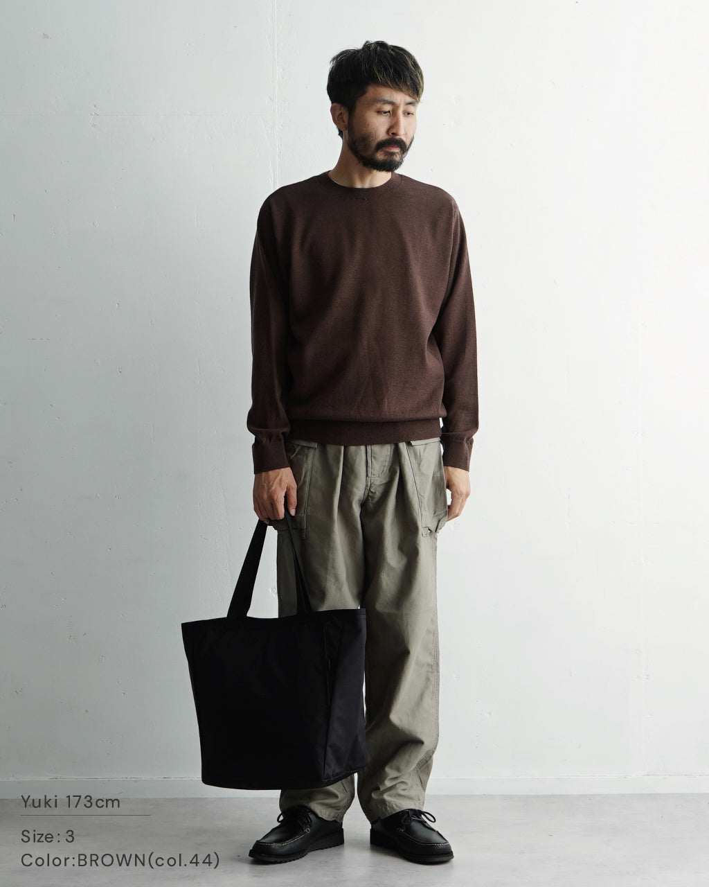 Yonetomi NEW BASIC ヨネトミ ニューベーシック ハイ ツイスト ウール ニット プルオーバー HIGH TWIST WOOL KNIT P//O 95-244-012 【送料無料】