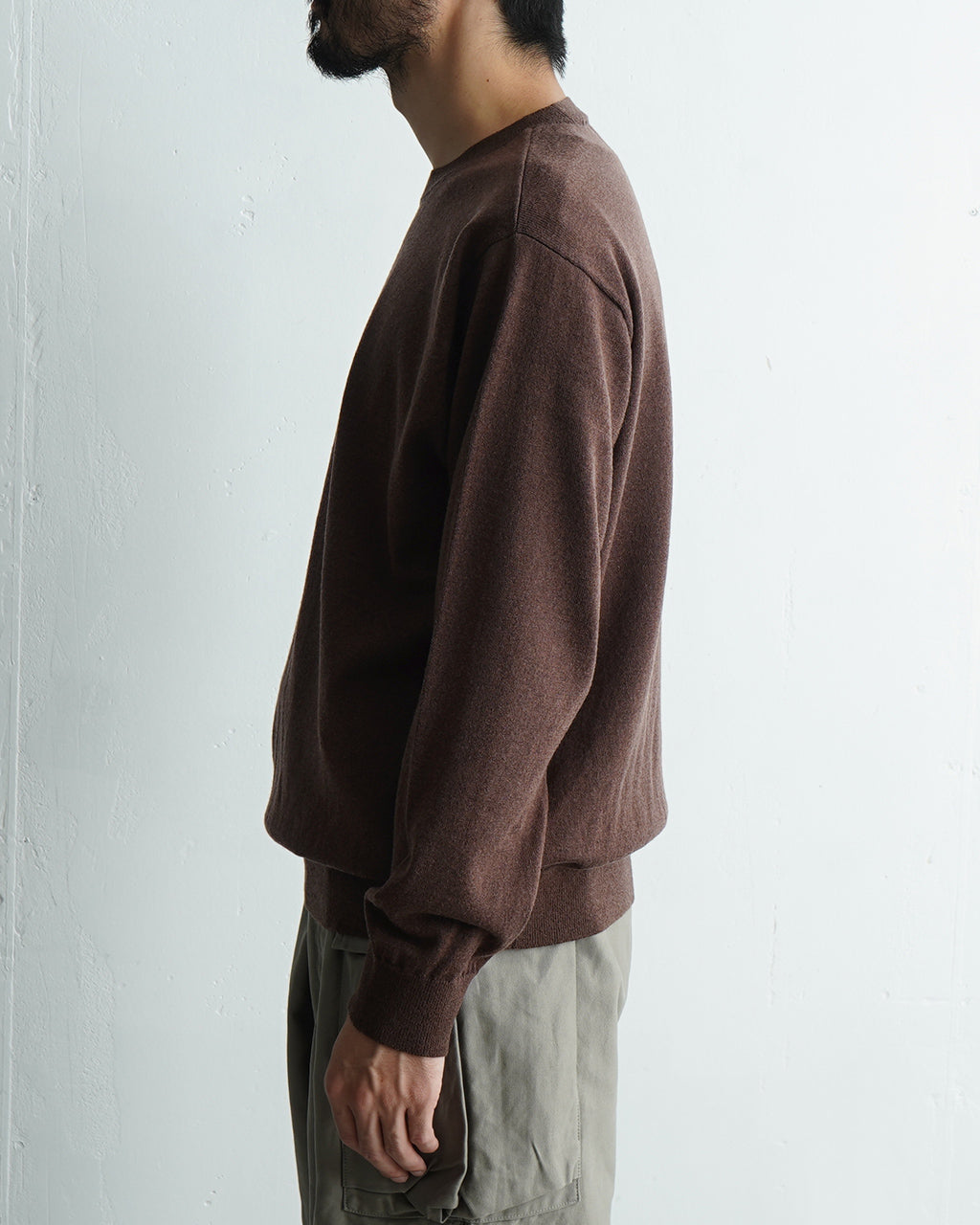 【SALE！20%OFF】Yonetomi NEW BASIC ヨネトミ ニューベーシック ハイ ツイスト ウール ニット プルオーバー HIGH TWIST WOOL KNIT P//O 95-244-012 【送料無料】