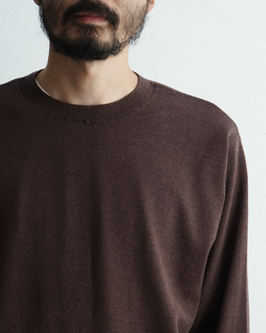 Yonetomi NEW BASIC ヨネトミ ニューベーシック ハイ ツイスト ウール ニット プルオーバー HIGH TWIST WOOL KNIT P//O 95-244-012 【送料無料】