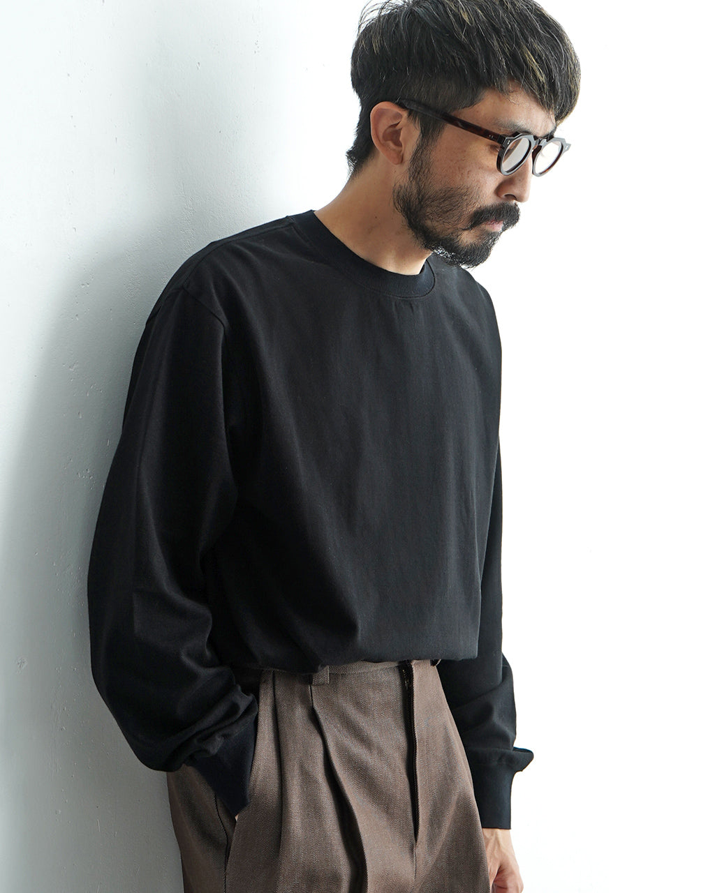 【SALE！20%OFF】Yonetomi NEW BASIC ヨネトミ ニューベーシック ニュー ベーシック Tシャツ 長袖 NEW BASIC T-SHIRT〈LONG SLEEVE〉カットソー 95-244-015