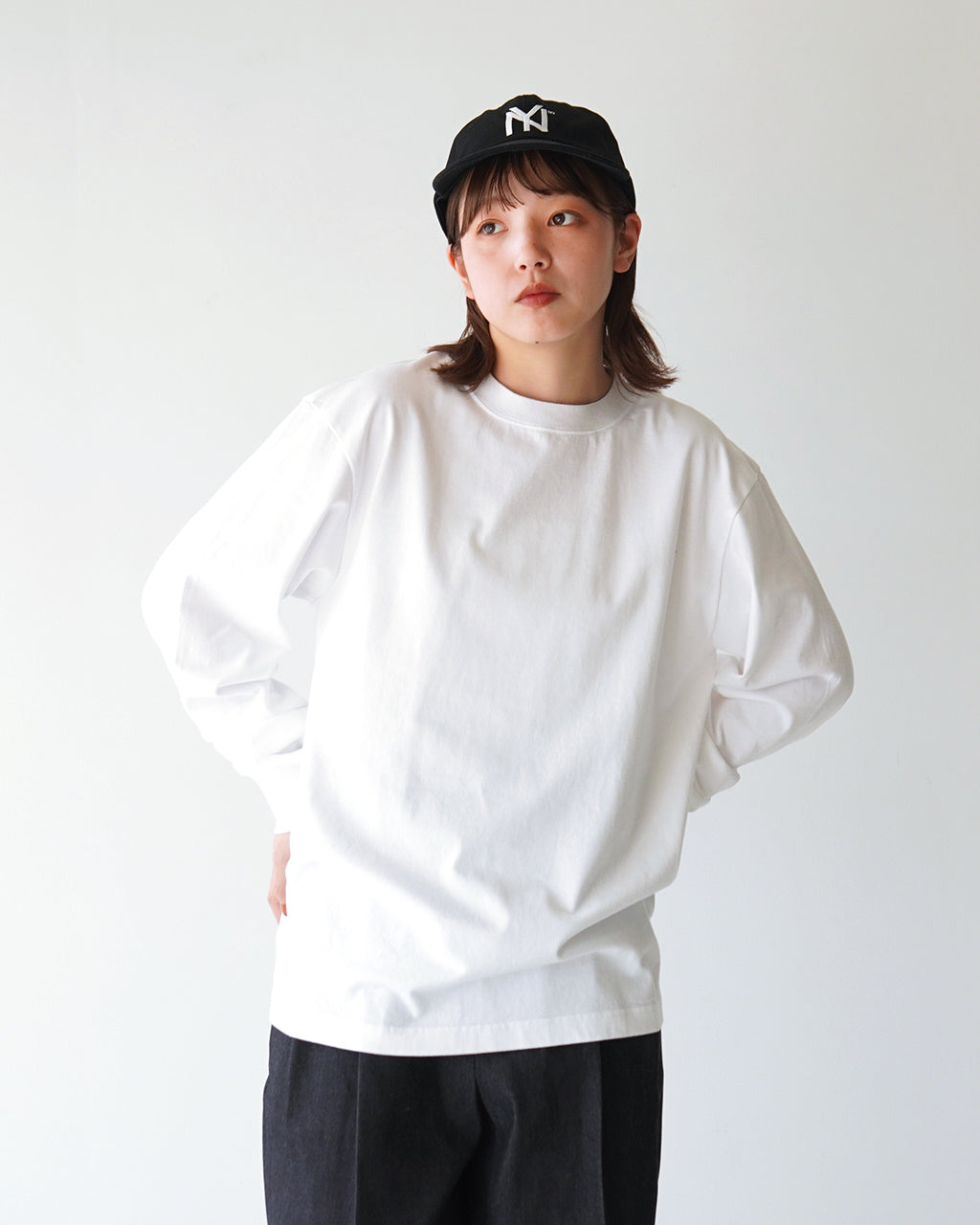 【SALE！20%OFF】Yonetomi NEW BASIC ヨネトミ ニューベーシック ニュー ベーシック Tシャツ 長袖 NEW BASIC T-SHIRT〈LONG SLEEVE〉カットソー 95-244-015