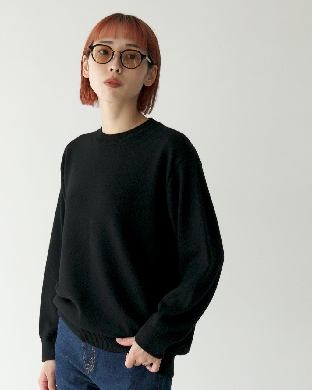 YONETOMI NEW BASIC ヨネトミニューベーシック  ニュー ベーシック カシミヤ ニット NEW BASIC CASHMERE KNIT P/O 95-244-022【送料無料】